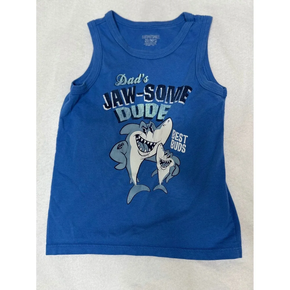 Boys Tops Bundle Size 3T & 4 Blue Mix Graphic Good